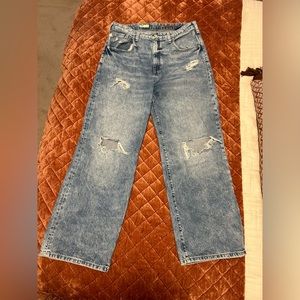 Pilcro light wash flare jeans